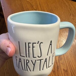 Rae Dunn Disney Series Double sided Life's a Fairytale Mug